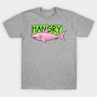 Hangry Shark Pink T-Shirt